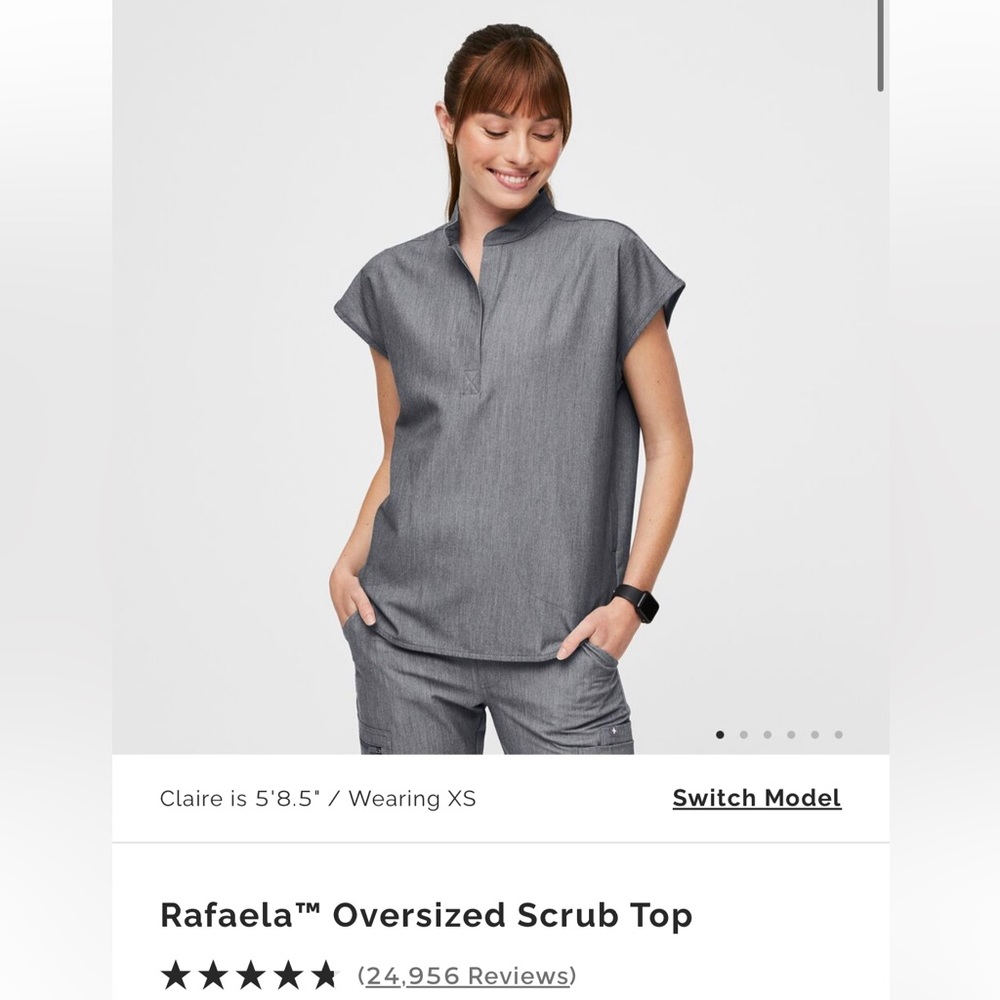Figs XS Oversized Women’s Rafaela Scrub top NWT